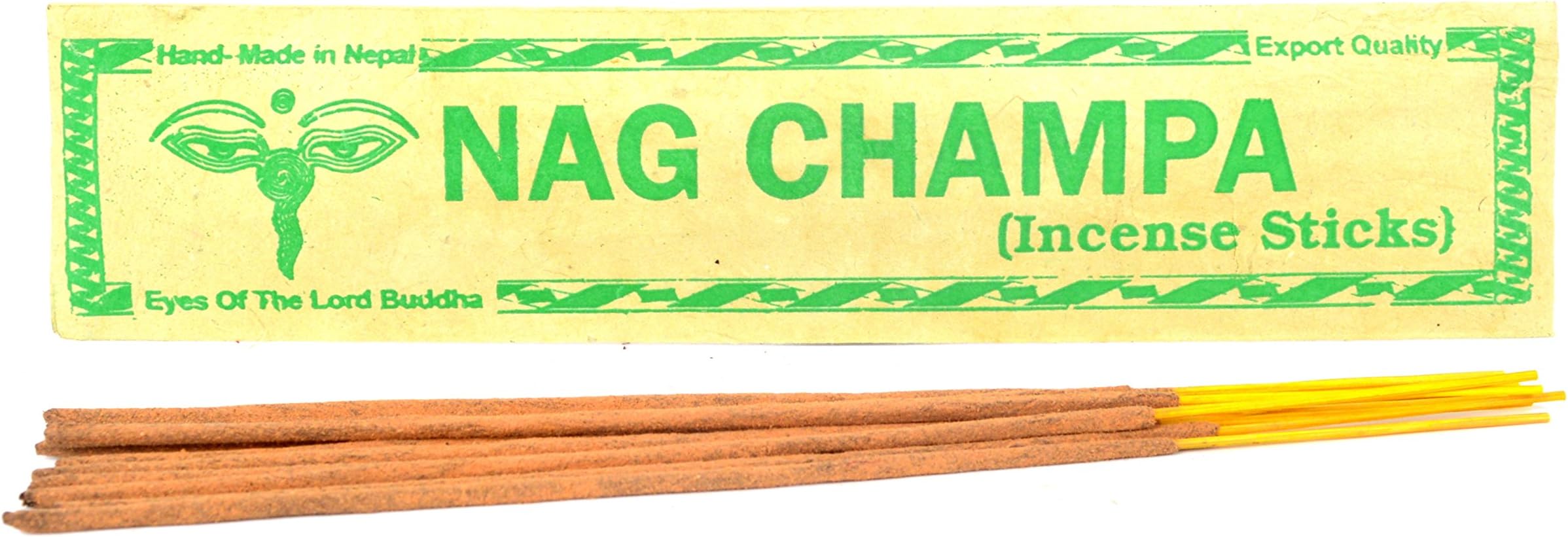 Bermoni Bhutanese Aromatic Nag Champa Incense Tibetan Meditation Joss Incense Sticks -Pack of 10 (INS-1033NCHAM)