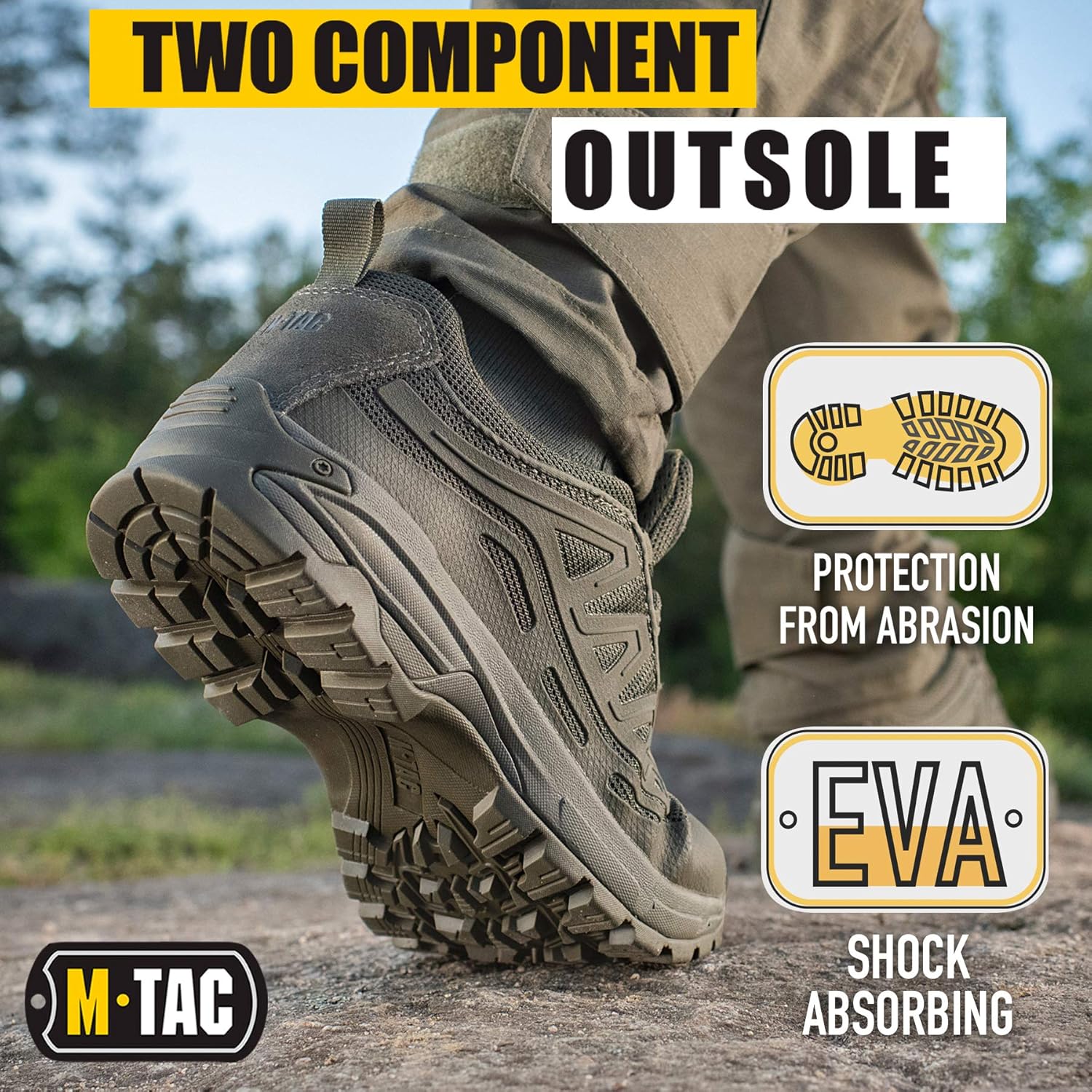 M-Tac Tactical Combat Shoes Men Hiking Police Sneakers for Trail Running: Shoes
