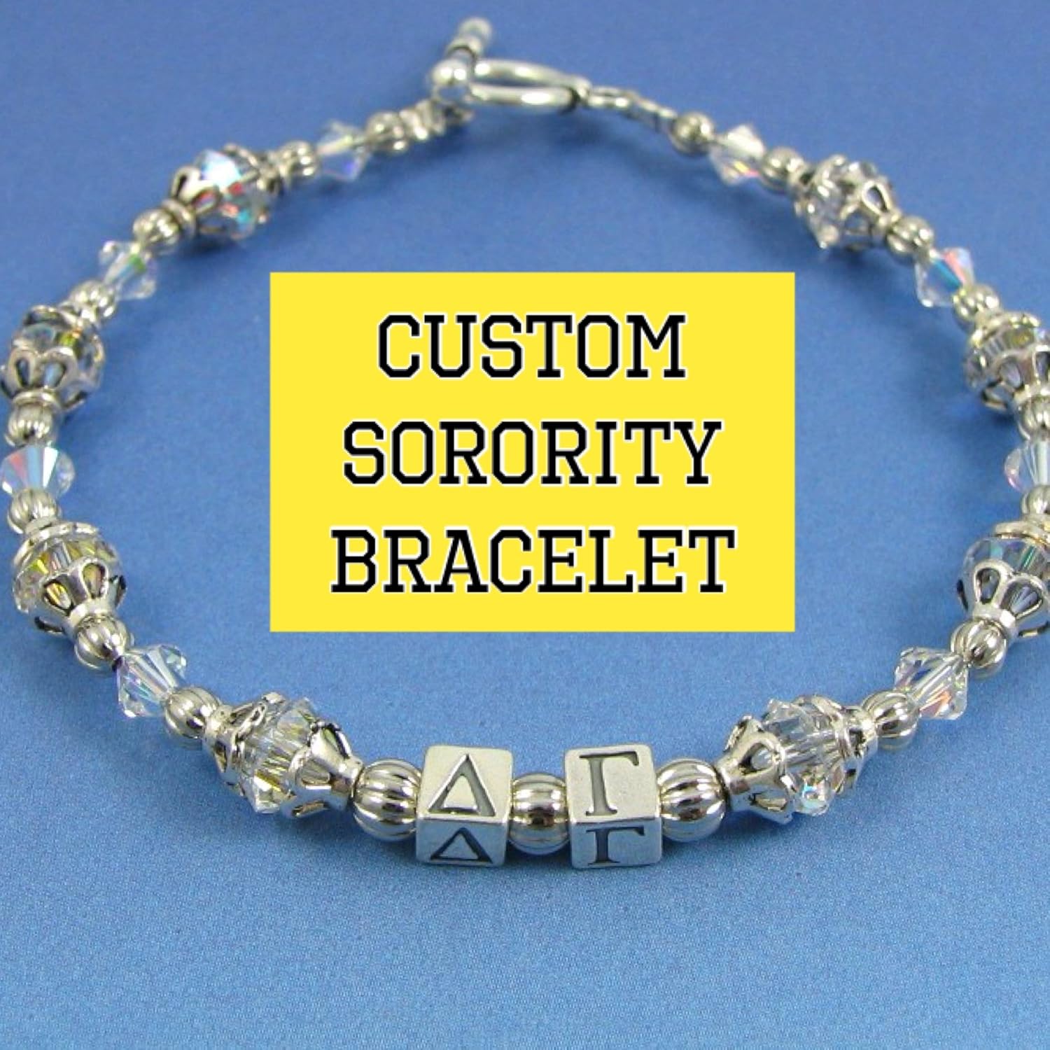 Greek Letter Custom Sorority Bracelet 22 SORORITIES AVAILABLE Officially Licensed