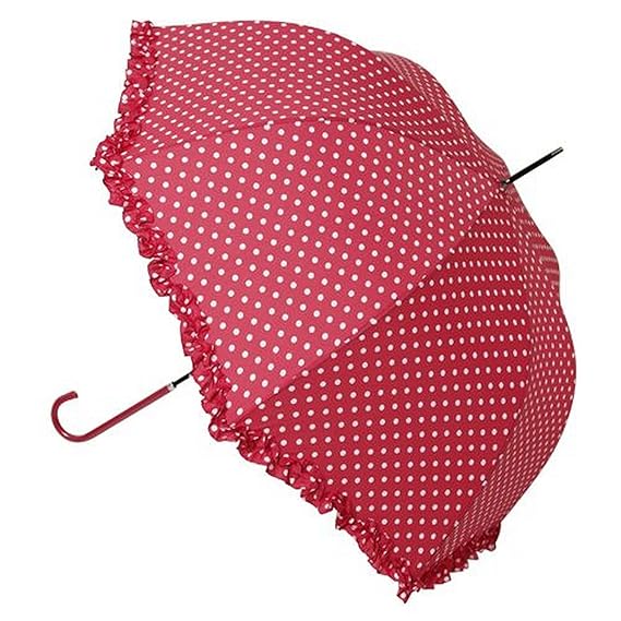 Red Polka Dot Parasol / Umbrella Amazon.co.uk Garden & Outdoors