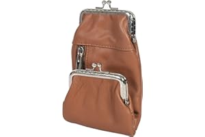 LB LEATHERBOSS Genuine Leather Cigarette and Lighter Case with Twist Clasp by Leatherboss (Tan)