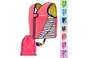 Limmys Premium Kids Swim Vest - Toddler Swim Jacket and Buoyancy Swimming Aid - Modern Design Swimming Vest for Boys, Girls and Babies - Drawstring Bag Included