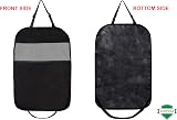 ADEPTNA Car Organizer Kick Mat 2 Pack 3 Mesh Pockets Seat Protector 65x44 view 6