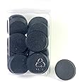 Hedral Value Pack of 20-32MM Round Black Miniature Model Bases for Tabletop or Miniature Wargames