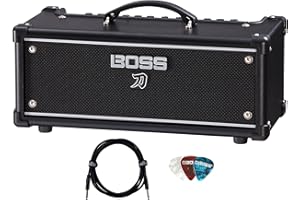 Boss Katana Gen 3 Head 100-Watt Guitar Amplifier Head Bundle with Gearlux Instrument Cable and Picks
