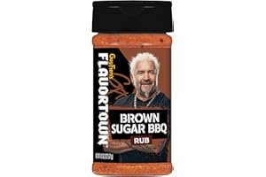 Guy Fieri's Flavortown Brown Sugar BBQ Dry Rub - Grill Seasoning For Chicken, Ribs, Steak, & Pork, Great for Smoking & Grilling Meats, Sweet & Smoky Flavor - 4.5 oz (Pack of 1)
