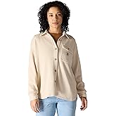 Carhartt Womens Oversized-fit Heavyweight Waffle Knit Shirt
