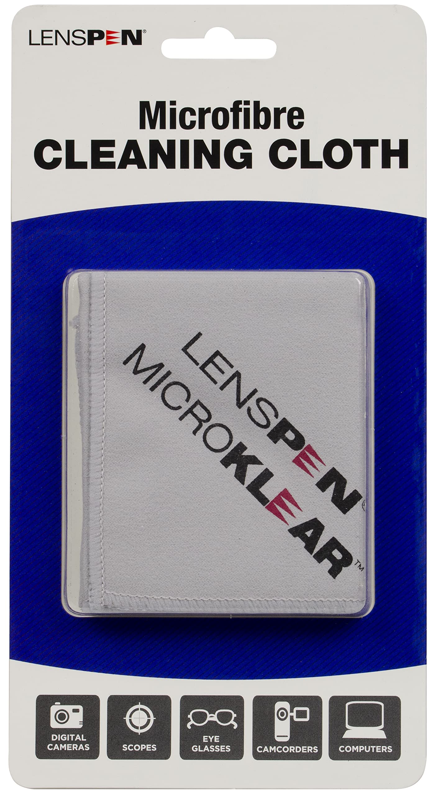 LENSPEN MK-2-G Lenspen MicroKlear Cleaning Cloth for Camera - White