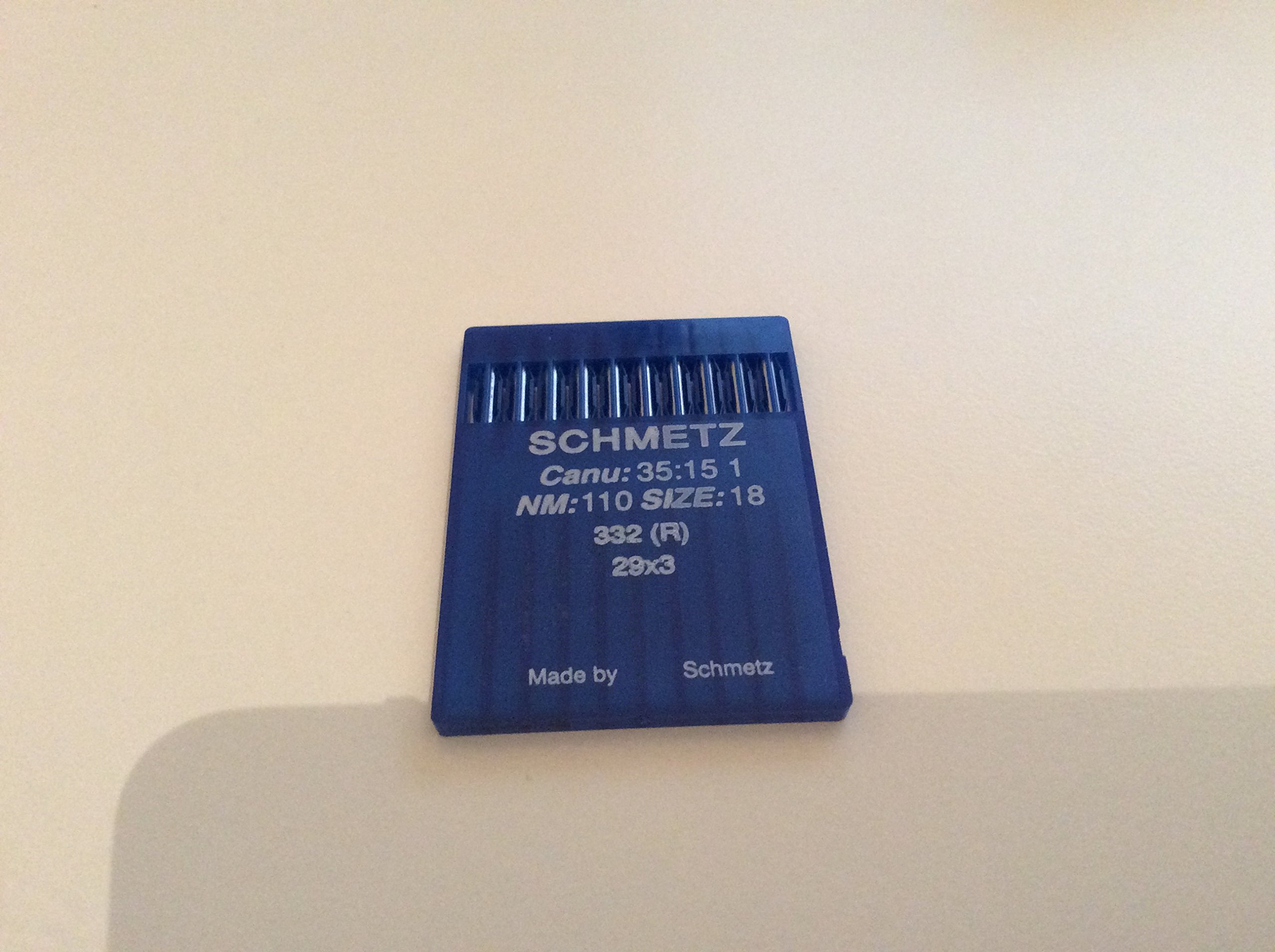 Schmetz 29X3R, CANU 35:15 Regular Industrial Sewing Machine Needles for Singer 29K Patcher Size 110/18 x10
