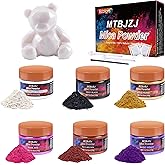 MTBJZJ Mica Powder, 6 Colors - 20g/Bottle of Epoxy Resin Color Pigment for Candle Dye, Lip Gloss Pigment, Soap Making, Slime Colorant, Paint, Bath Bombs,Nail Polish and Eye Shadow