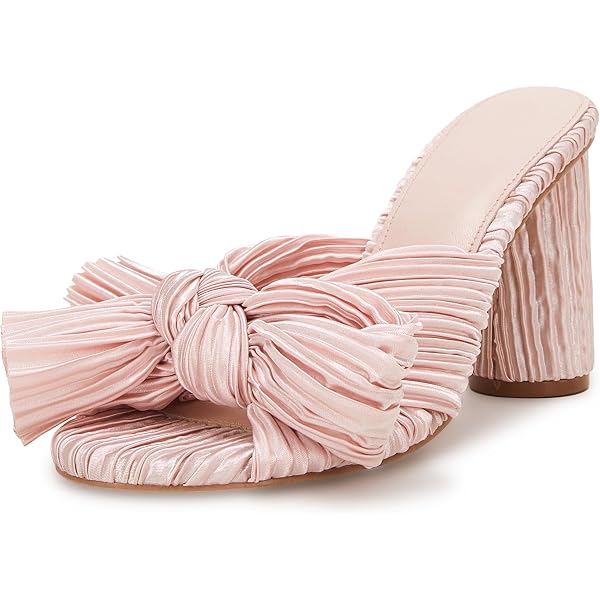 VIMISAOI Zapatos De Vestir De Boda Para Mujer, Tacón De Lazo