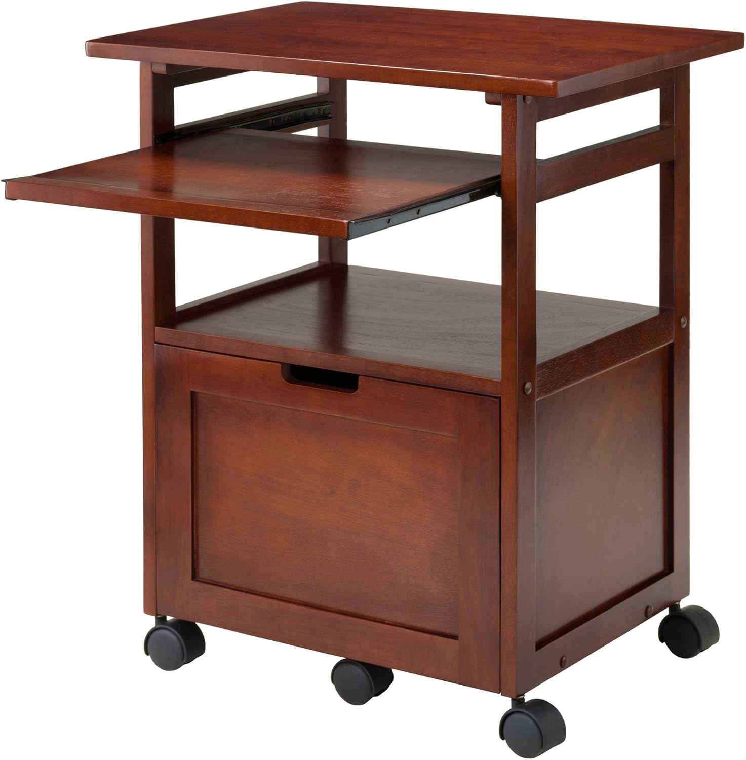 Winsome Piper Home Office, Walnut: Furniture & Decor