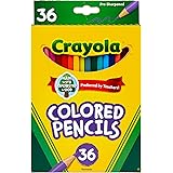 Crayola Colored Pencil Set, School Supplies, Assorted Colors, 36 Count, Long