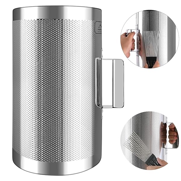 EASTROCK GUIRO SHAKER STAINLESS STEEL 8″ 13″ PERCUSSION GUIRO MUSICAL INSTRUMENTS WITH SCRAPER FOR LIVE PERFORMANCE