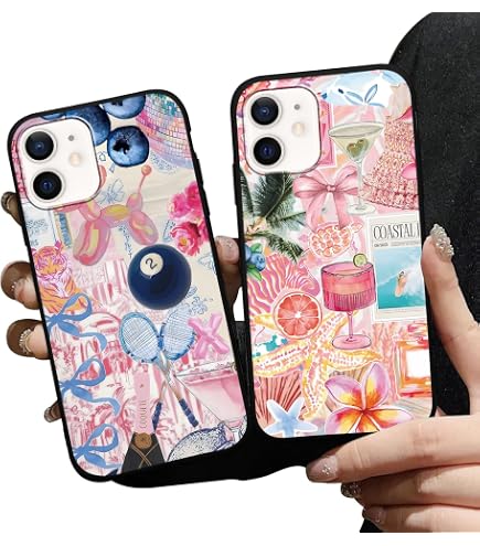 Amazon.com: Zrutru 2 Pack Cute Ocean Phone Case for iPhone 12/12