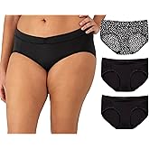Maidenform womens Microfiber Bikini Underwear, Mid-rise Bikini Panties, 3-pack