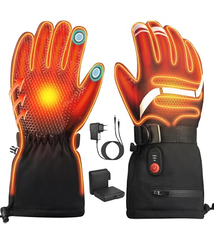 Gants Chauffants USB BNGXR – Double-face, 3 Températures, 5V, En Polyester Doux, Pour Intérieur/extérieur, Gris