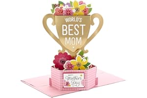 Hallmark Pop Up Mothers Day Card (Displayable World's Best Mom Trophy)