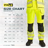 Portwest T501 PW3 Hi Vis Trousers Orange Black 12 Pockets Holster Kneepad view 4