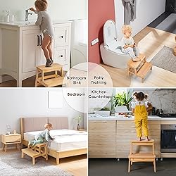 IPOW Multi-Purpose 2 Step Stool for Kids Adults