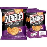 MET-Rx Popped Crisps, 20g Protein, Gluten Free - Kickin' Sweet Chili, 6ct | Air Popped Crisps, High Protein Snack, Non-GMO, 2.26oz (Pack of 6)
