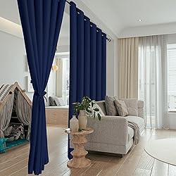Hiasan Room Divider Blackout Curtains,Extra Wide