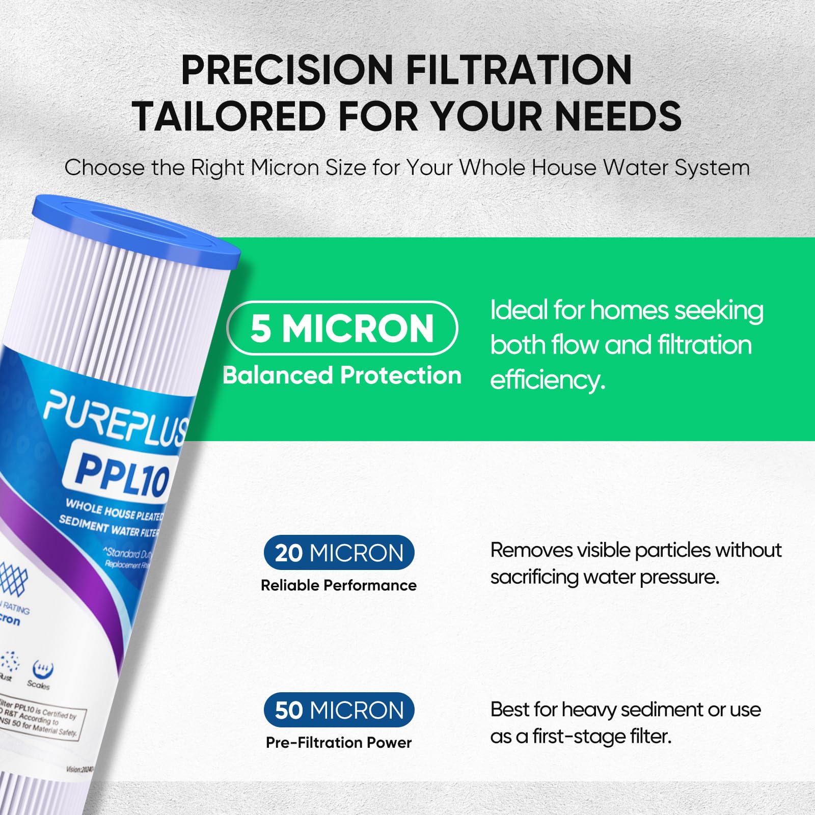 PUREPLUS 5 Micron 10