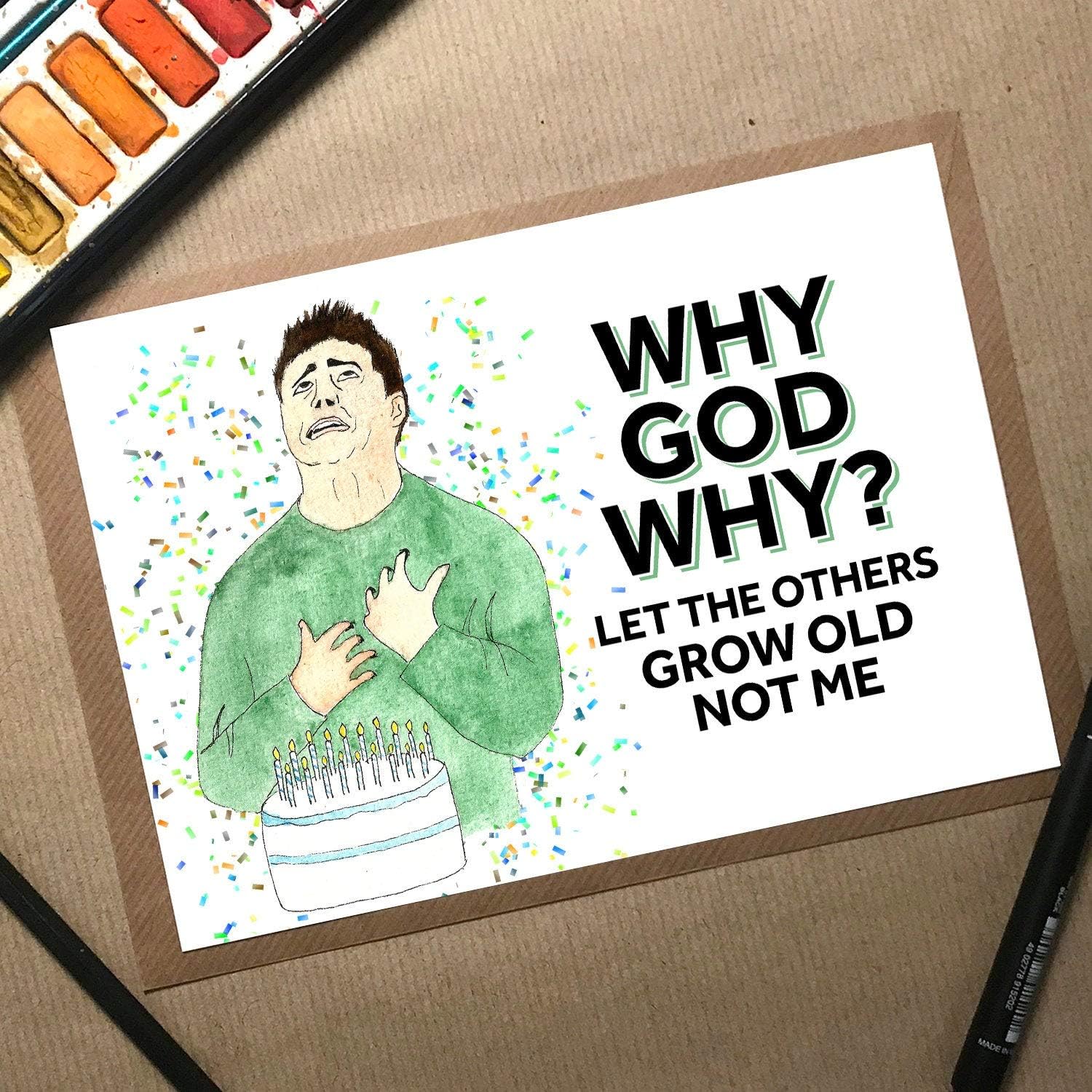 Friends Birthday Card, Joey Birthday Card, 30th Birthday Card, Boyfriend Birthday Card