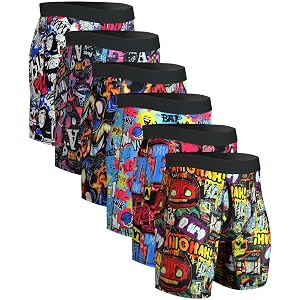 CHUAKIN Mens Athletic Underwear Mens Boxer Briefs Long Leg Trunks Underwear