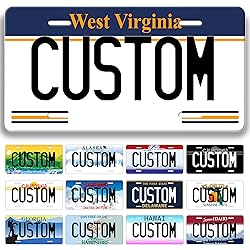Metal Custom License Plate for Virginia - 6x12 Inch