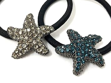 Amazon Com Starfish Couple In Love Hair Ties Made With Genuine