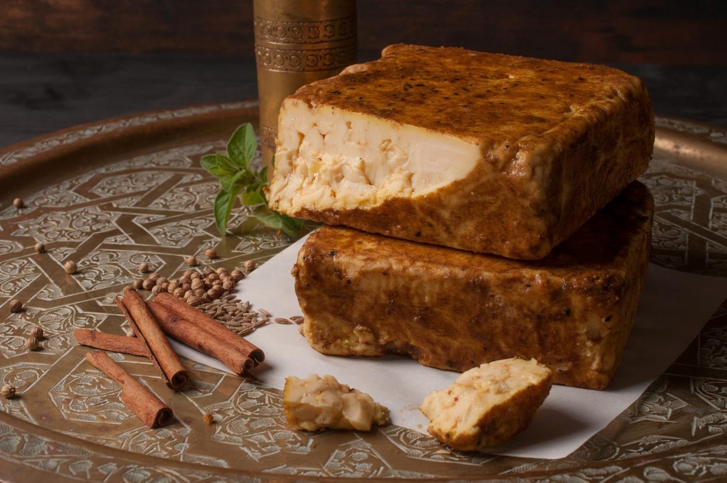 Abergele Garam Masala Spiced Cheese Golden Age Cheeses Wisconsin from Harmony Dairy