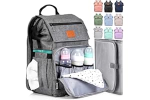 PILLANI Baby Diaper Bag Backpack - Large Bag for Boys & Girls, Waterproof Diaper Backpack - Travel Diaper Bags w/Changing Pad, Baby Registry Search & Shower Gifts - Essentials Must Haves Newborn Stuff
