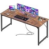 PRAISUN 63 X 24 Inch Office Computer Desk with Power Outlets and USB-C Port, Larger and Longer Gaming Desk, for Home Office, 