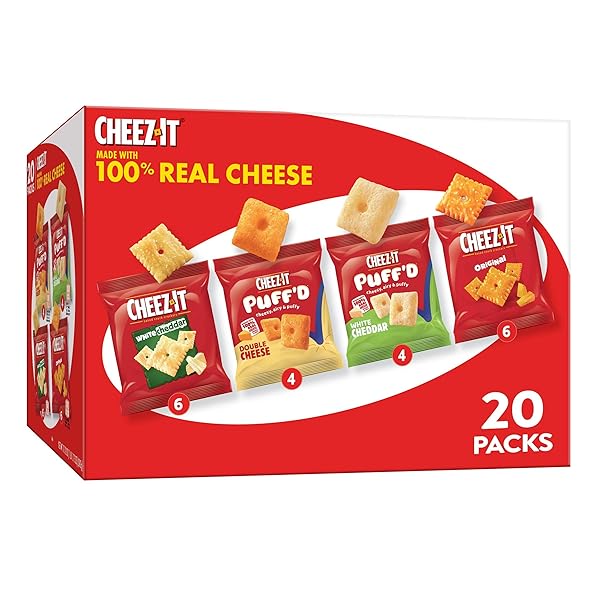 CHEEZ-IT CHEESE CRACKERS, BAKED SNACK CRACKERS, OFFICE AND...