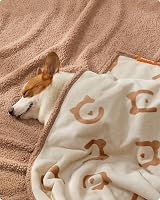 Feandrea Waterproof Dog Blanket Sherpa Fleece 127x101 cm Beige view 4