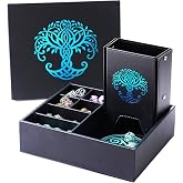 Soar Forge All-in-One Game Roamer - Dice Tray &amp; Tower for DND and RPG | All-in-One Tray &amp; Large Dice Tower for Random Rolls - Stores Sets, Mini's and More Compatible with D&amp;D Gift Accessories
