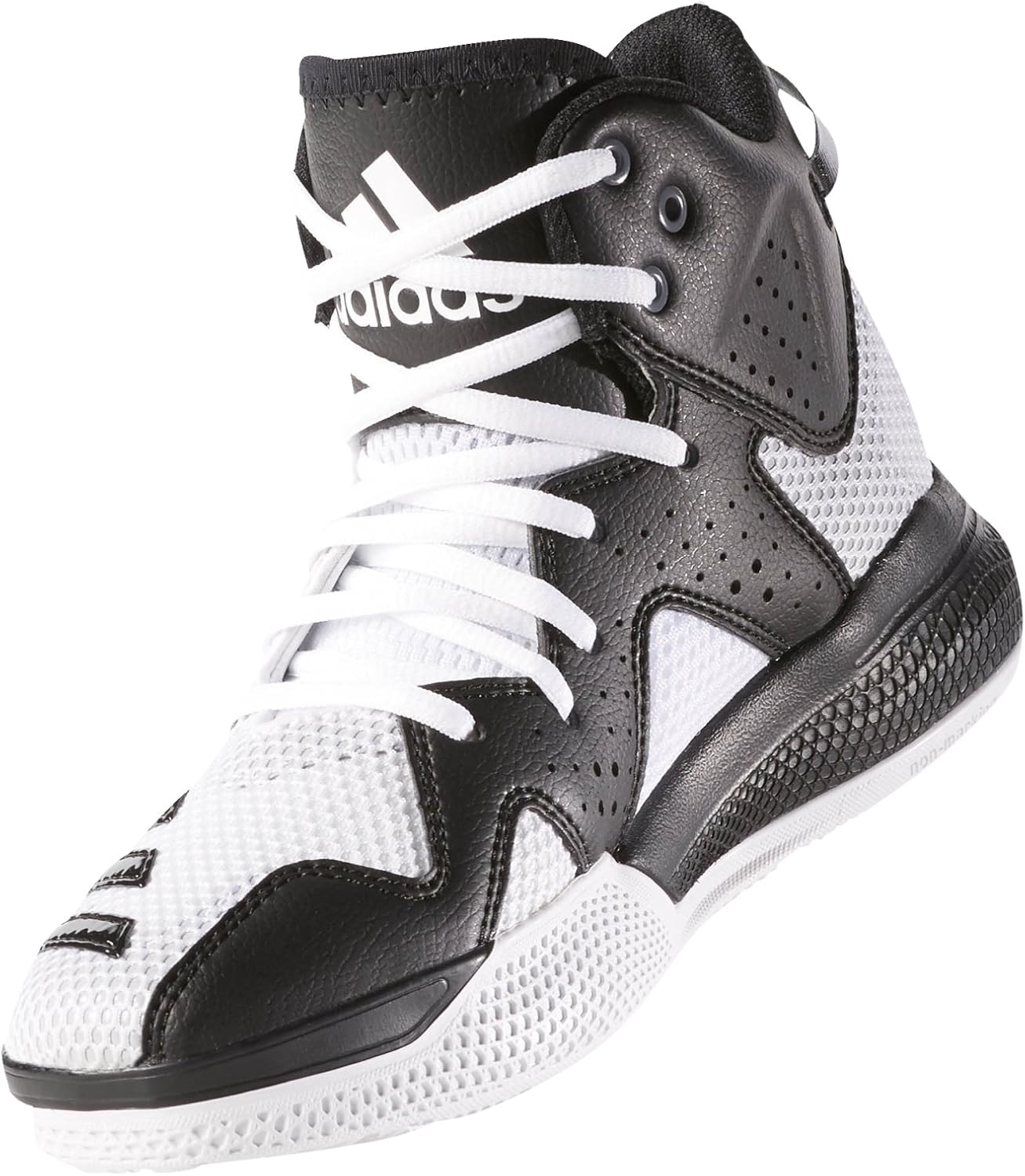 Amazon.com : Adidas Dt Bball Mid J White/Black 7 : Sports & Outdoors