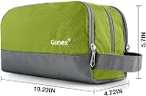 Gonex Men Toiletry Bag with Strap Sport Style Repellent Showerproof Nylon Green view 3