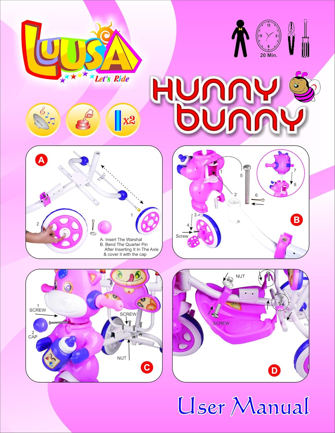 hunny bunny tricycle