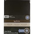 Recollections Black Heavyweight Cardstock Paper, 8.5" X 11" - 100 Sheets