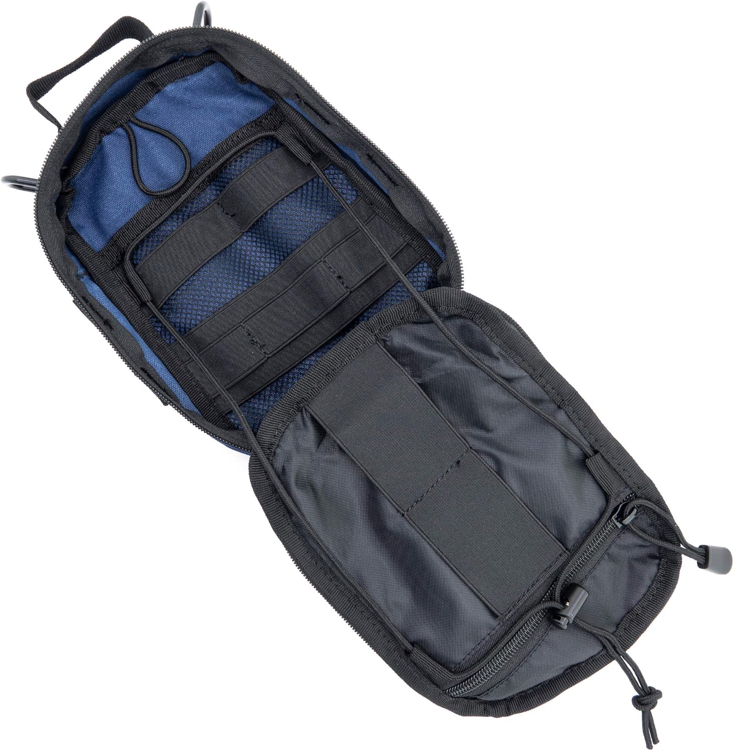 LINE2design First Aid (Ifak) Molle Pouch - EMT Emergency Medical Trauma Bag Outdoor Tactical EDC Rescue Utility Gear Pouch for Hiking Gunshot Stop Bleeding Includes USA Patch - Navy : Sports & Outdoors