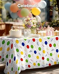 Pureegg Plastic Table Cloth Disposable 10 Pack, 54