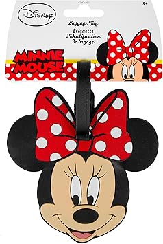 minnie mouse luggage tag