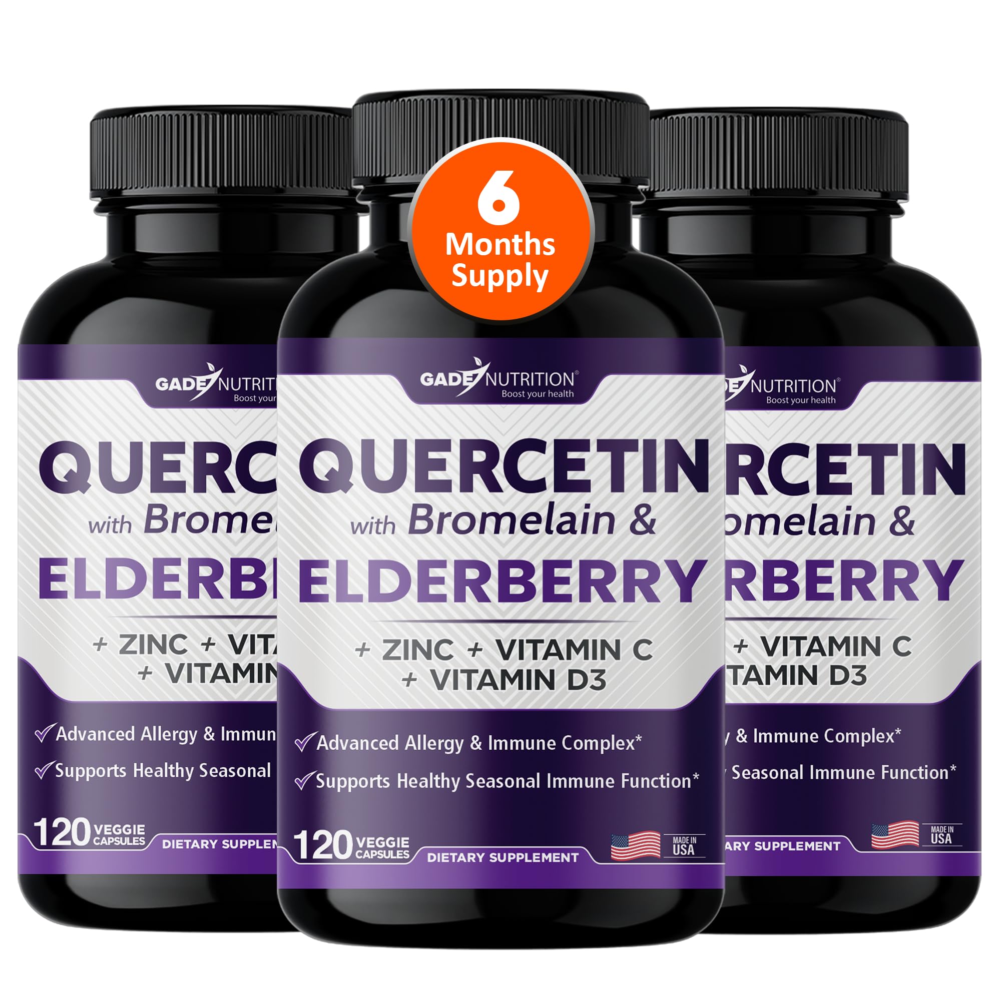 Gade Nutrition Quercetin with Bromelain