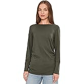 Madewell Womens Side Ruched Slub Long Sleeve