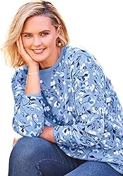 Woman Within Women's Plus Size Thermal Waffle