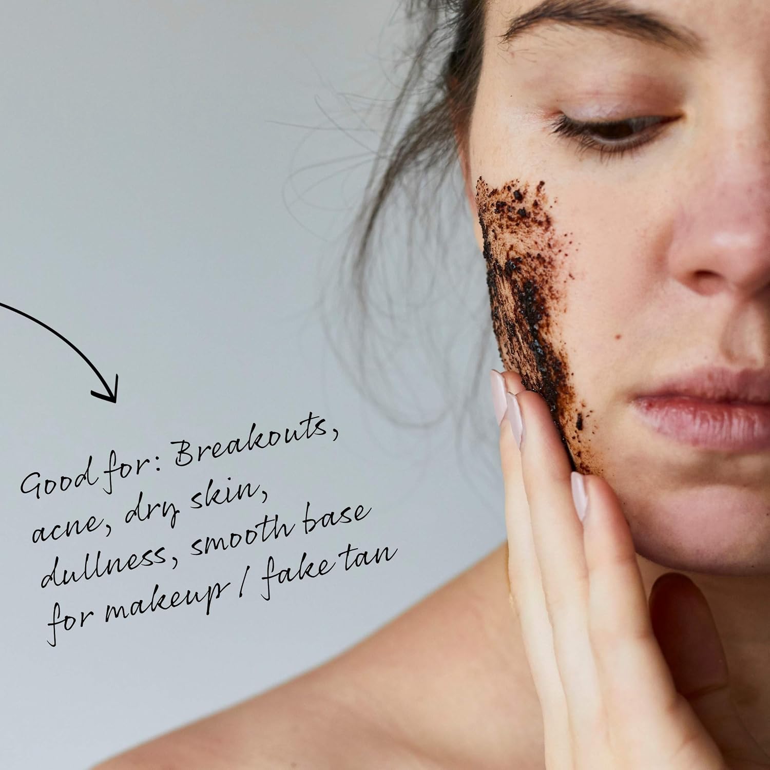 UpCircle Coffee Face Scrub, Citrus Blend For Normal + Dry Skin 100ml, Shea Butter, Coconut + Rosehip Oil, Natural - Image 5