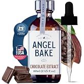 Angel Bake Pure Chocolate Extract for Baking, Coffee, Mochas, 2 oz | No sugar added flavoring for cocktails, ice cream and de