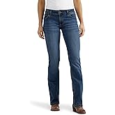 Wrangler Women's Western Mid Rise Stretch Boot Cut Jean